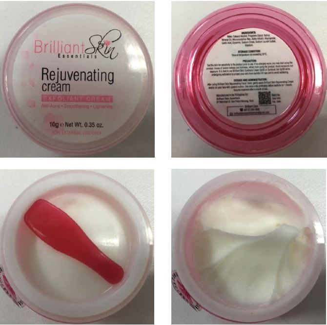Brilliant Skin Essentials Rejuvenating Cream Exfoliant Cream Brilliant Skin Essentials Rejuvenating Cream Exfoliant Cream_ProductRecall_2018