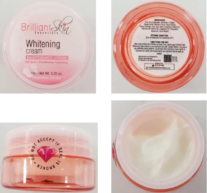 Brilliant Skin Essentials Whitening Cream Brilliant Skin Essentials Whitening Cream_ProductRecall_2018