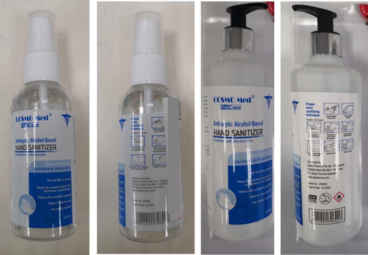 Cosmo hand sanitiser