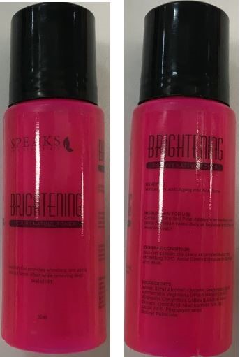 Speaks G Skin Essentials Brightening Rejuvenating Toner Speaks G Skin Essentials Brightening Rejuvenating Toner_ProductRecall_2018