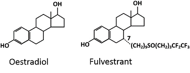 Figure 1 Chemical structure of oestradiol and fulvestrant Figure 1 Chemical structure of oestradiol and fulvestrant